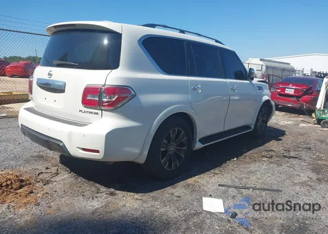 2019 Nissan Armada Platinum from USA, damaged, VIN JN8AY2NF4K9352670